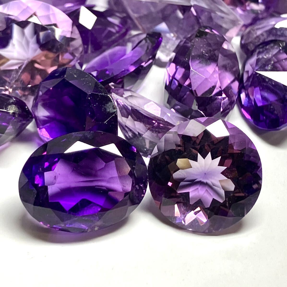 ★天然アメジスト60点おまとめ600ct★m ルース 裸石 宝石 ジュエリー jewelry アメジスト amethyst _画像1