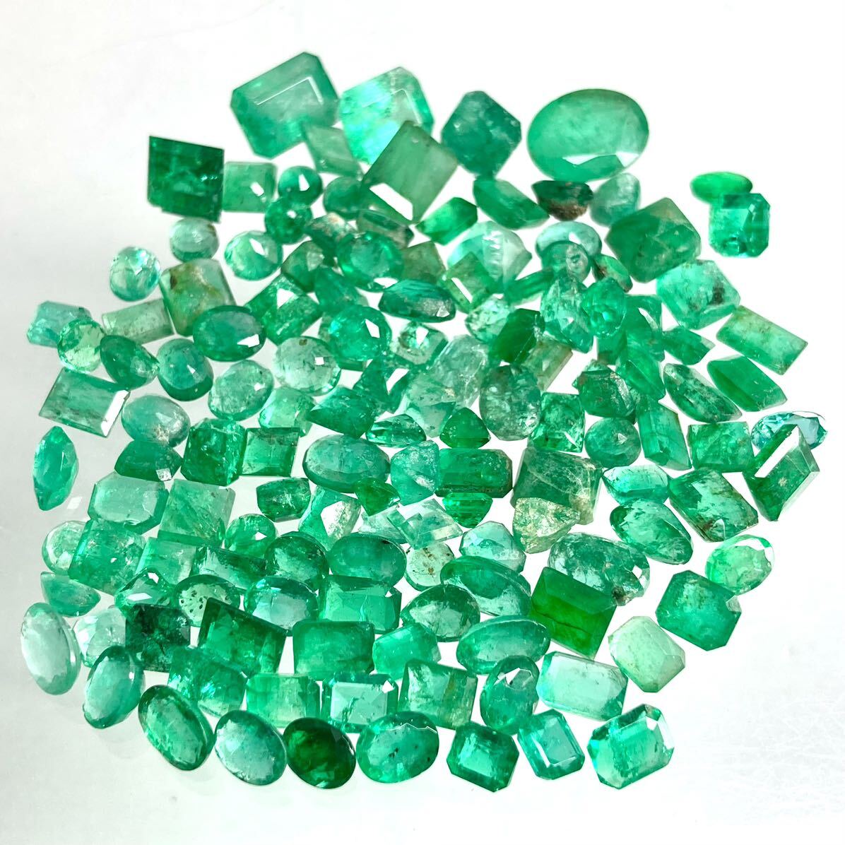 ●天然エメラルドおまとめ50ct●m ルース 裸石 宝石 ジュエリー jewelry emerald beryl ベリル 緑玉 DI0 ②_画像3