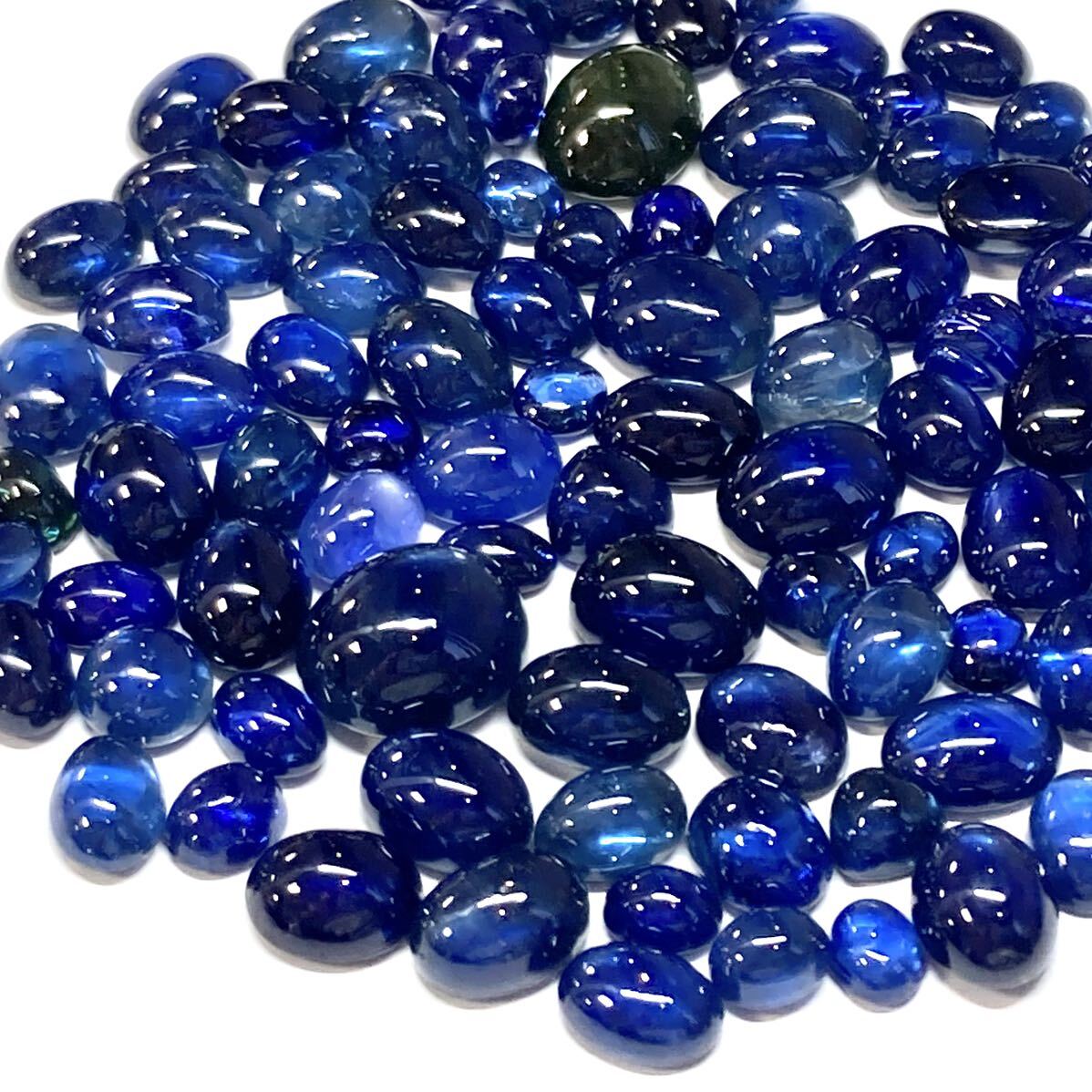 ●天然カボションサファイアおまとめ●m 144ct 裸石 宝石 blue sapphire サファイア コランダム 藍玉 jewelry ジュエリー nの画像2