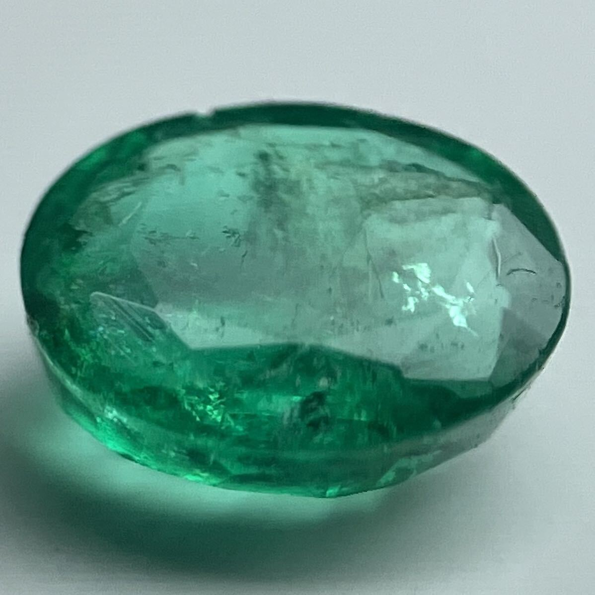 ★天然エメラルド0.375ct★m 約5.1×4.1mmソーティング付 ルース 裸石 宝石 ジュエリーjewelry emerald_画像1