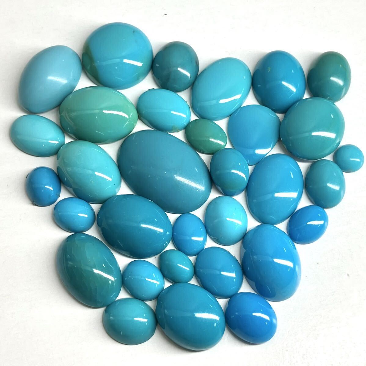 ●天然トルコ石32点おまとめ200ct●m ルース 裸石 宝石 ジュエリー ターコイズ jewelry turquoise_画像4