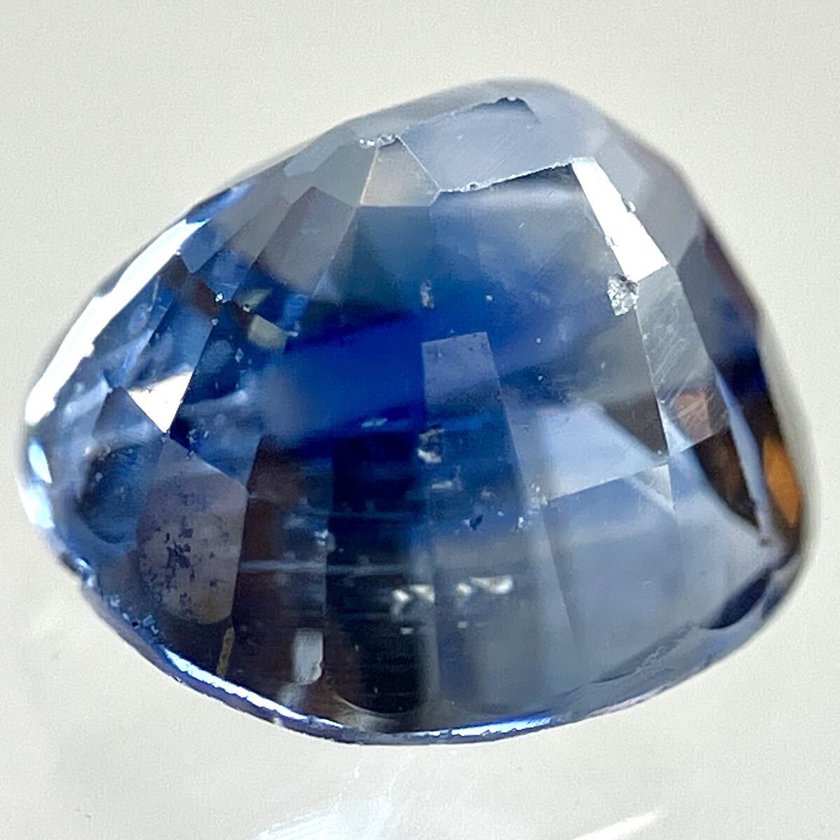 ★天然サファイア1.303ct★m 約6.0×5.6mmソーティング付 ルース 裸石 宝石 ジュエリー corundum コランダム sapphire 蒼玉_画像2