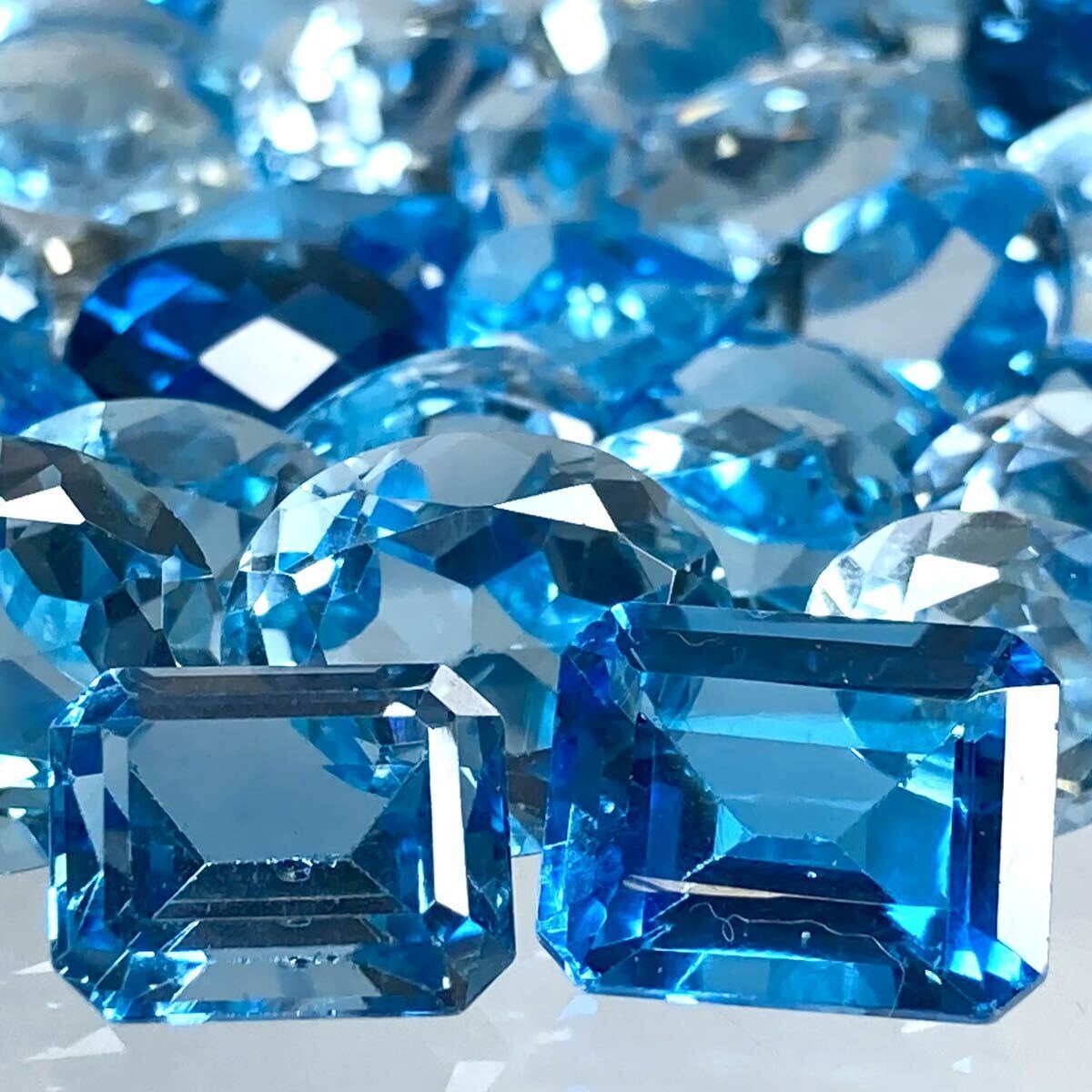 * натуральный голубой топаз 47 пункт . суммировать 200ct*m разрозненный камни не в изделии ювелирные изделия голубой топаз jewelry blue topaz ①