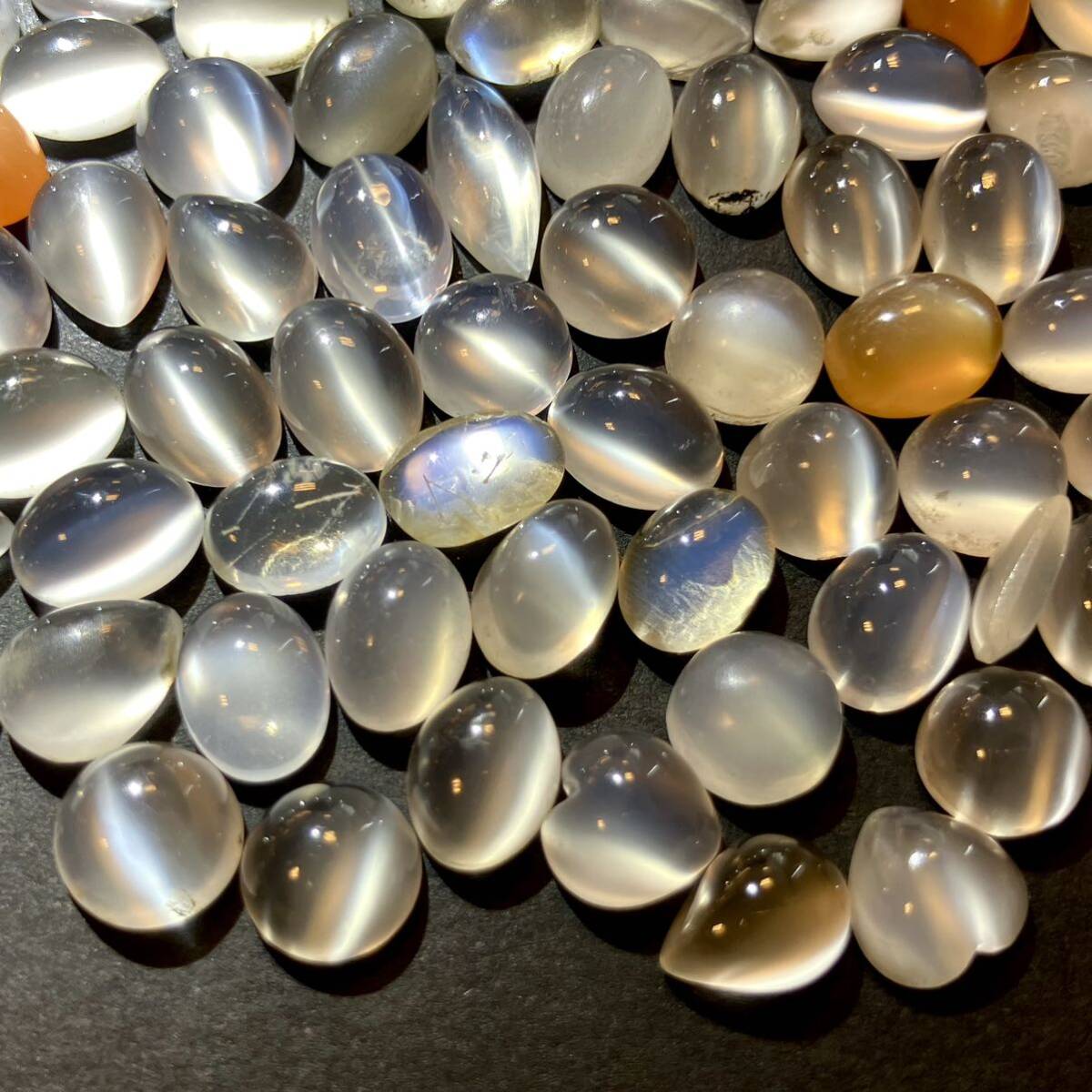 * natural moonstone . summarize 100ct*m loose unset jewel gem jewelry jewelry moon stonesila- effect Power Stone kaboshon