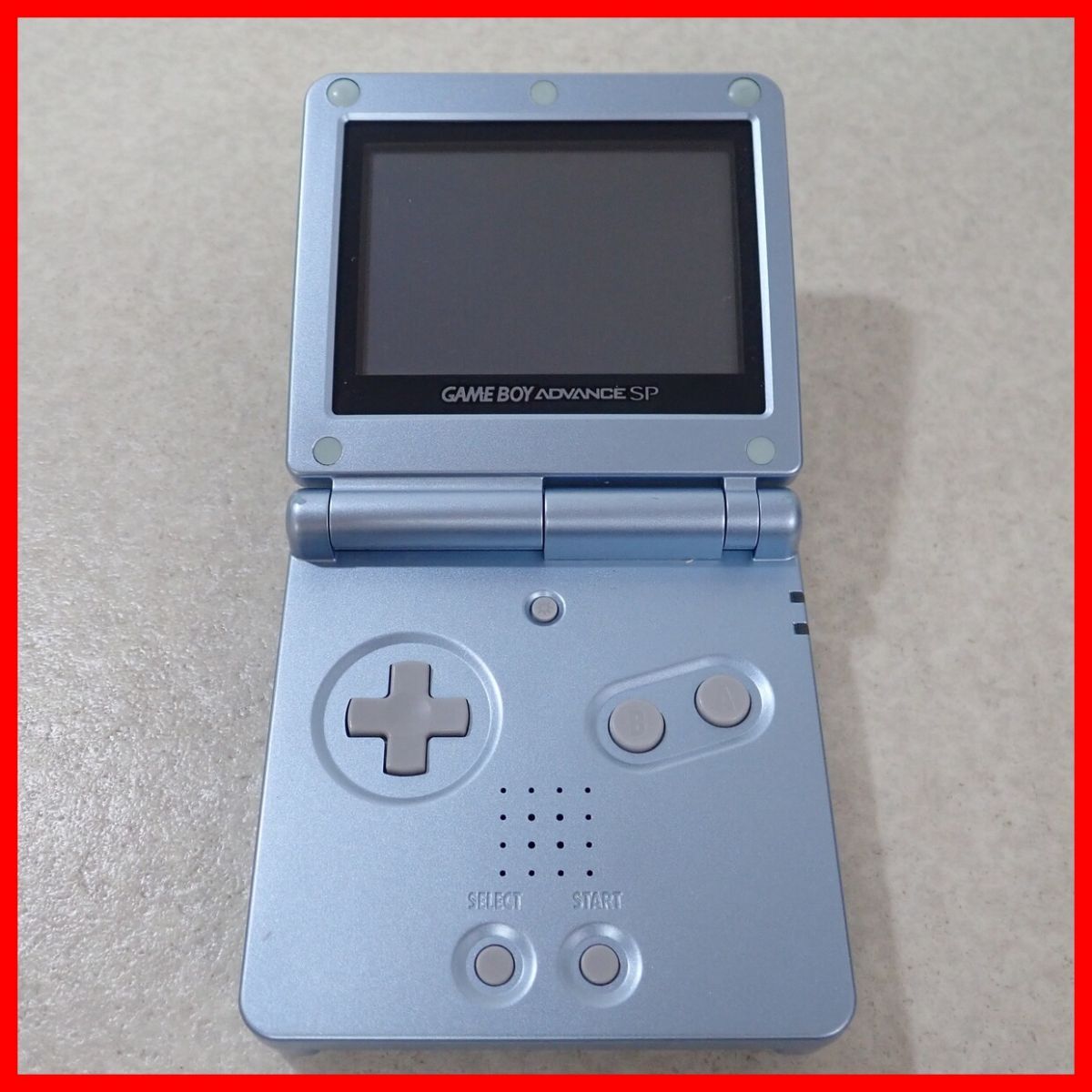 動作品 GBASP ゲームボーイアドバンスSP 本体 AGS-001 パールブルー + ソフト ポケットモンスター ルビー まとめてセット Nintendo【10の画像4