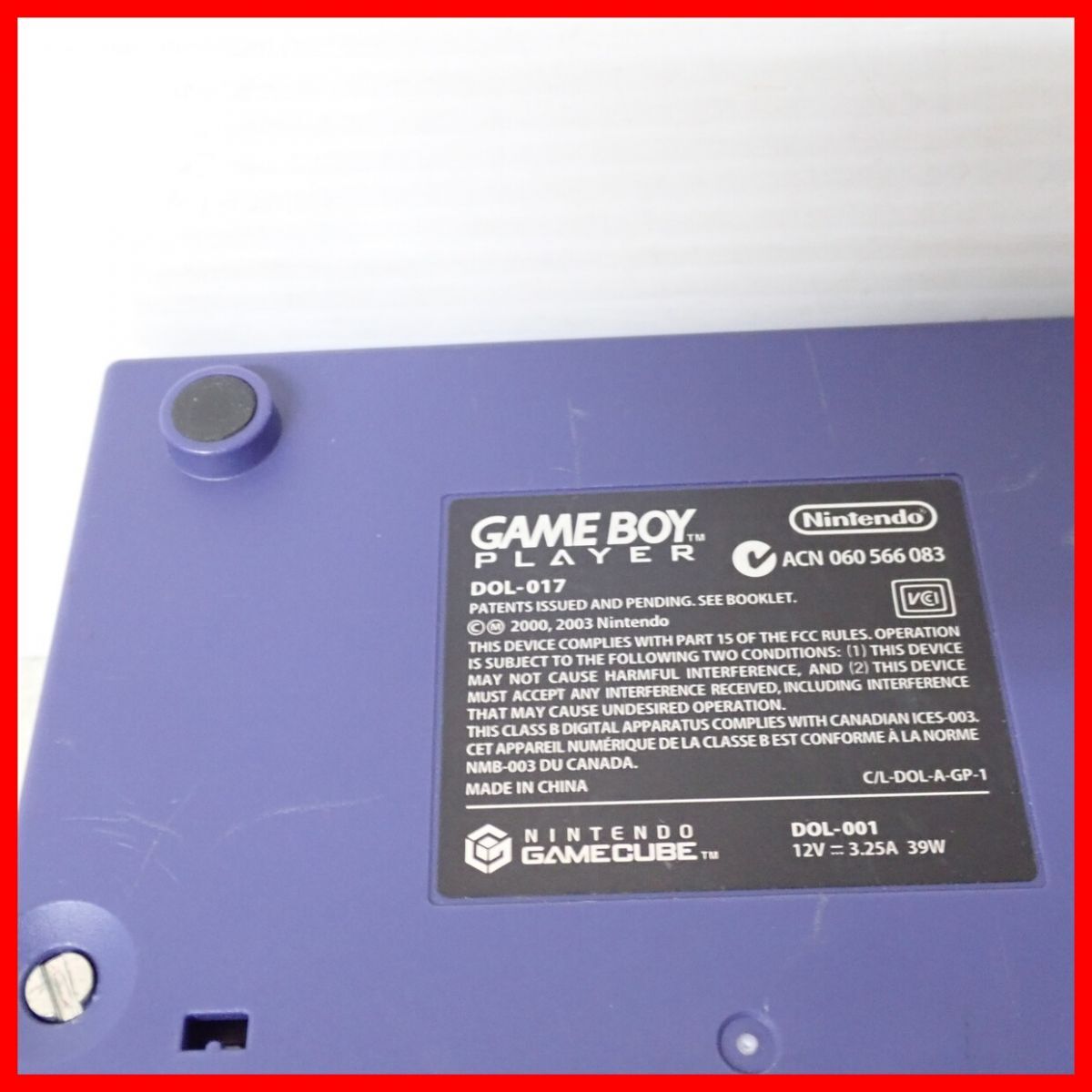  operation goods GC Game Cube Game Boy player violet body only DOL-017 GAME BOY PLAYER nintendo Nintendo[10