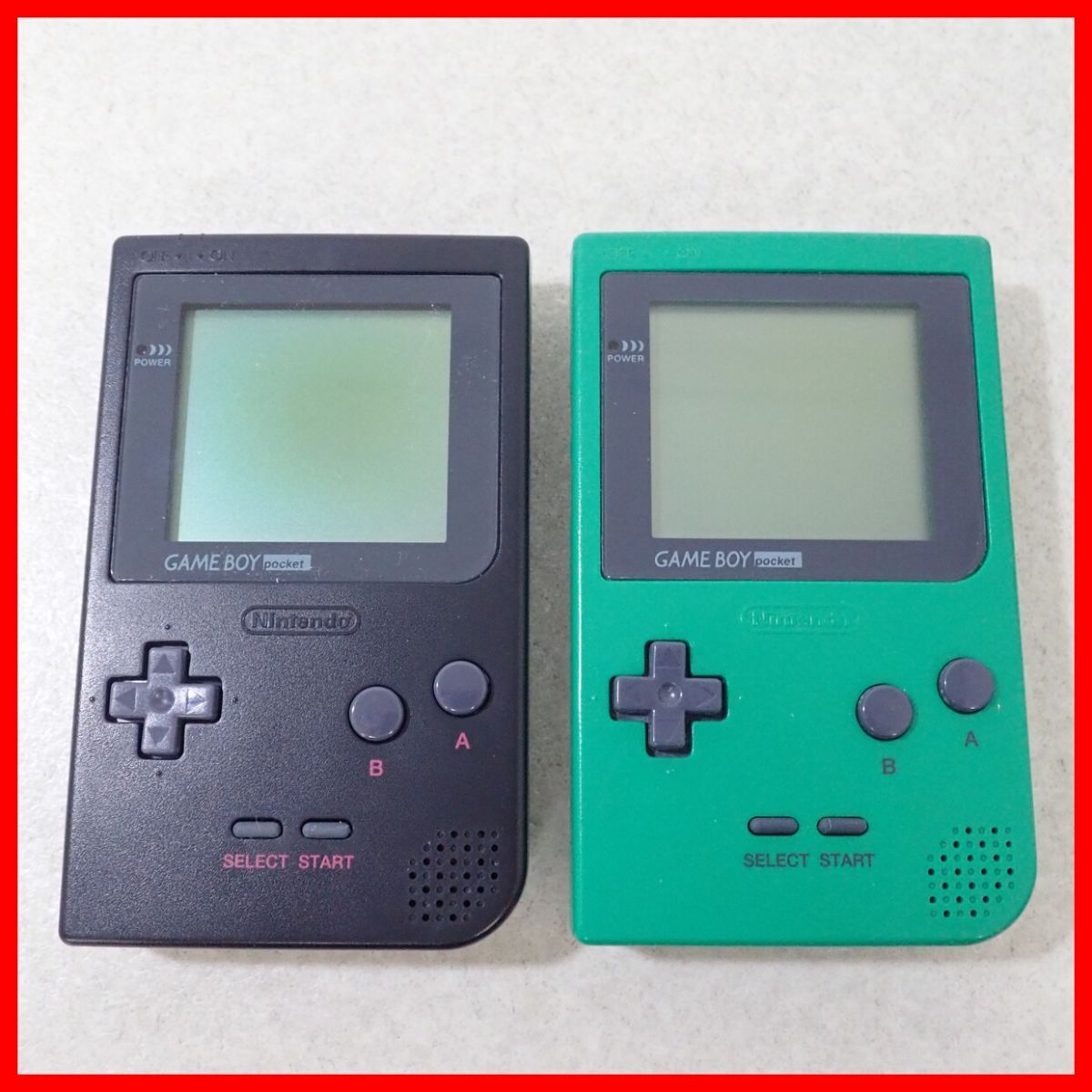 GBP Game Boy карман корпус MGB-001 зеленый / черный совместно 2 шт. комплект Nintendo nintendo коробка мнение есть с дефектом товар [10
