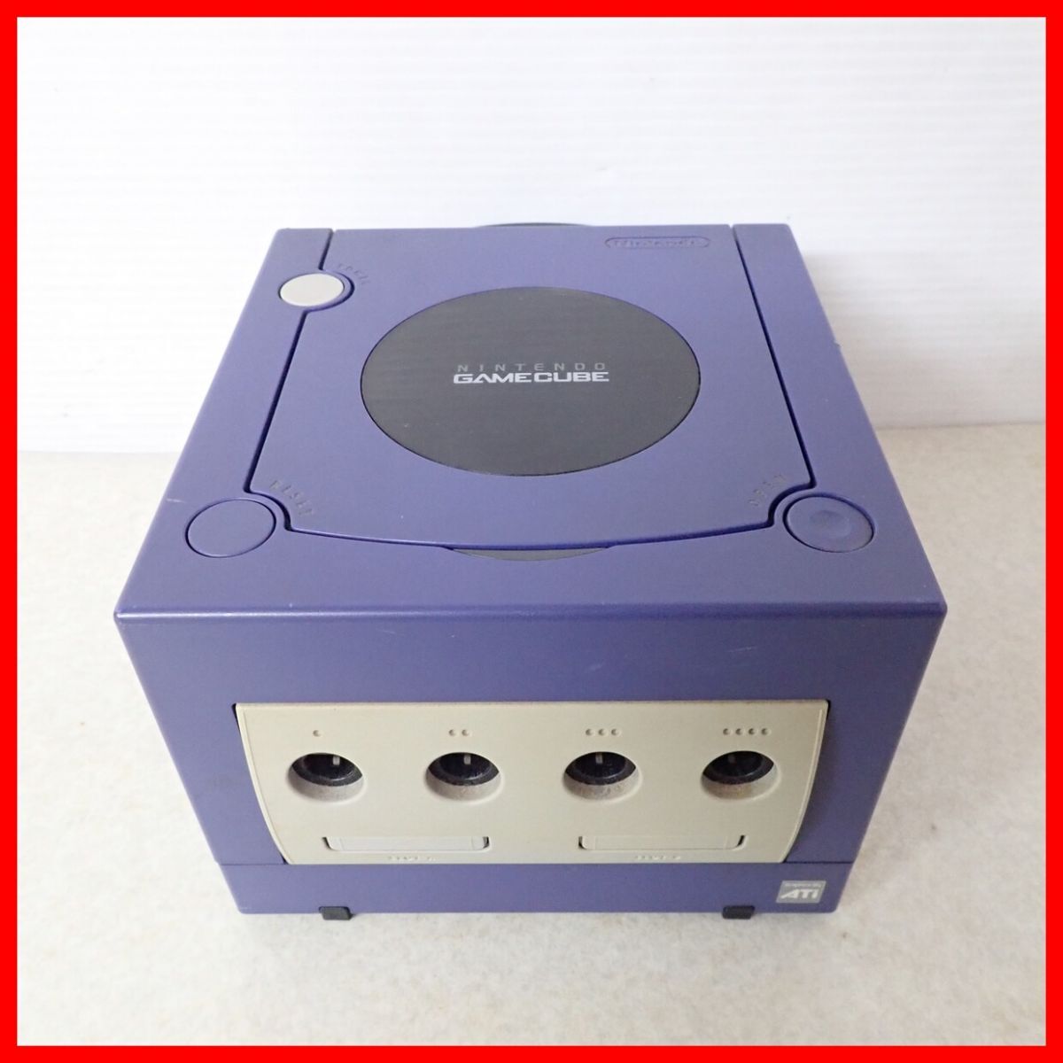  operation goods GC Game Cube body violet + Game Cube for station rack + soft 3 pcs set nintendo Nintendo[40