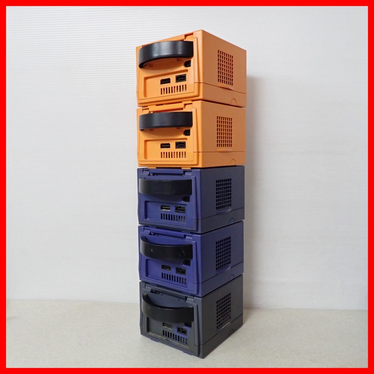 GC Game Cube body orange / violet / black 10 pcs together large amount set Nintendo nintendo Junk [40