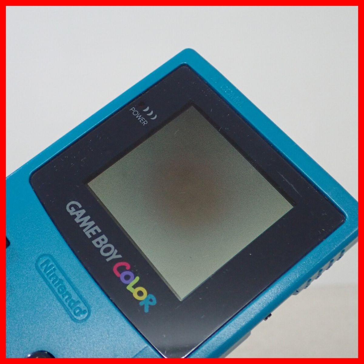 ☆GBC ゲームボーイカラー 本体 CGB-001 ブルー Nintendo 任天堂 箱説付 ジャンク【10_画像10