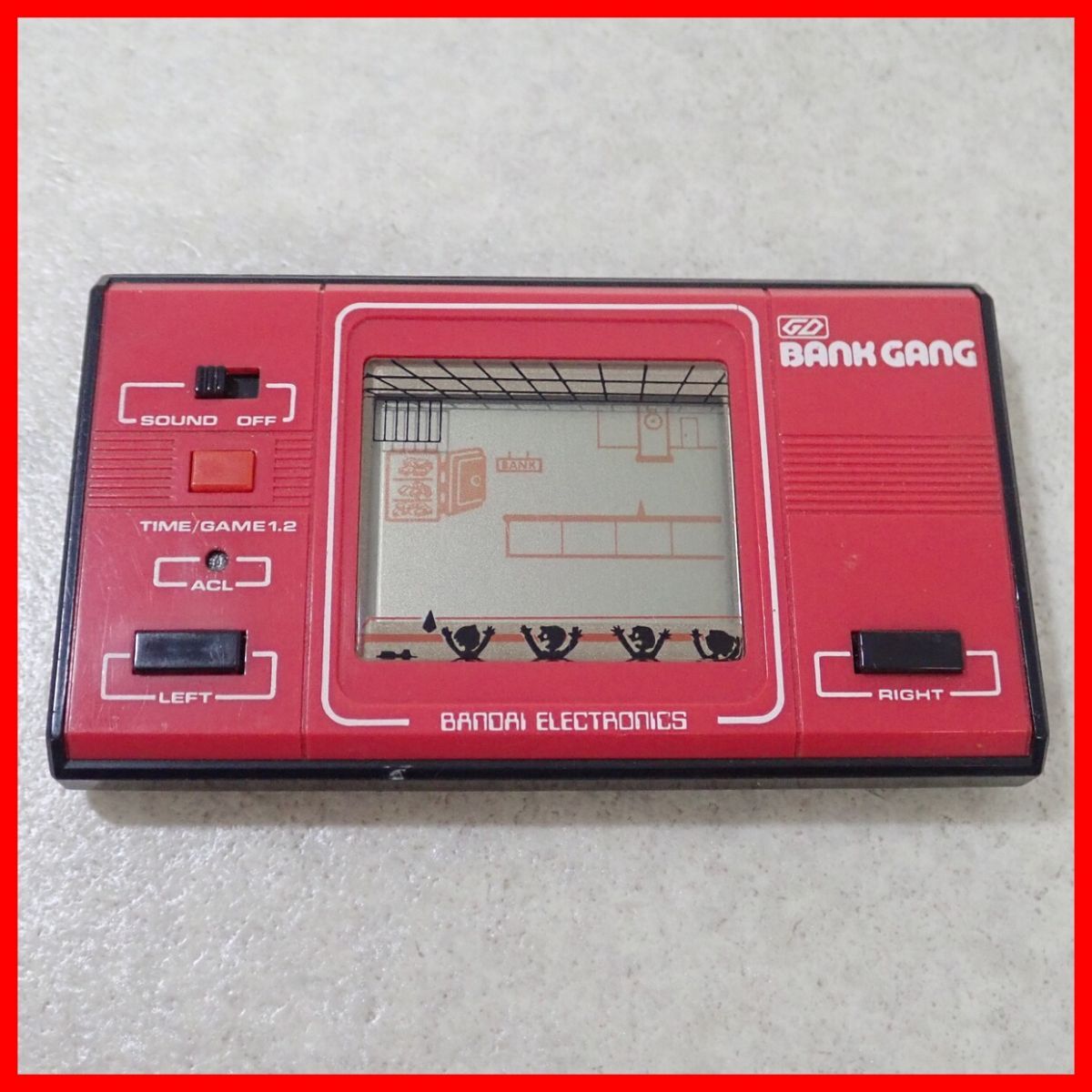 ☆動作品 LSIゲーム LCD GAME DIGITAL BANK GANG バンクギャング BANDAI バンダイ 箱説付【PP_画像2