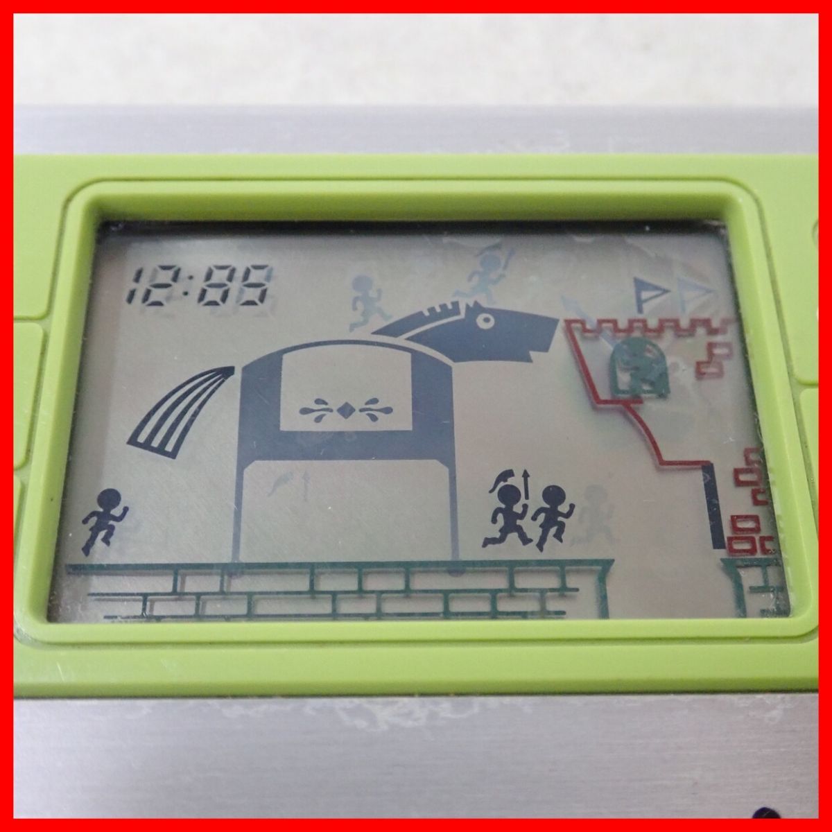 動作品 LSIゲーム LCD CARD GAME トロイの木馬 TROJAN HORSE 学研 Gakken 箱付【PP_画像3