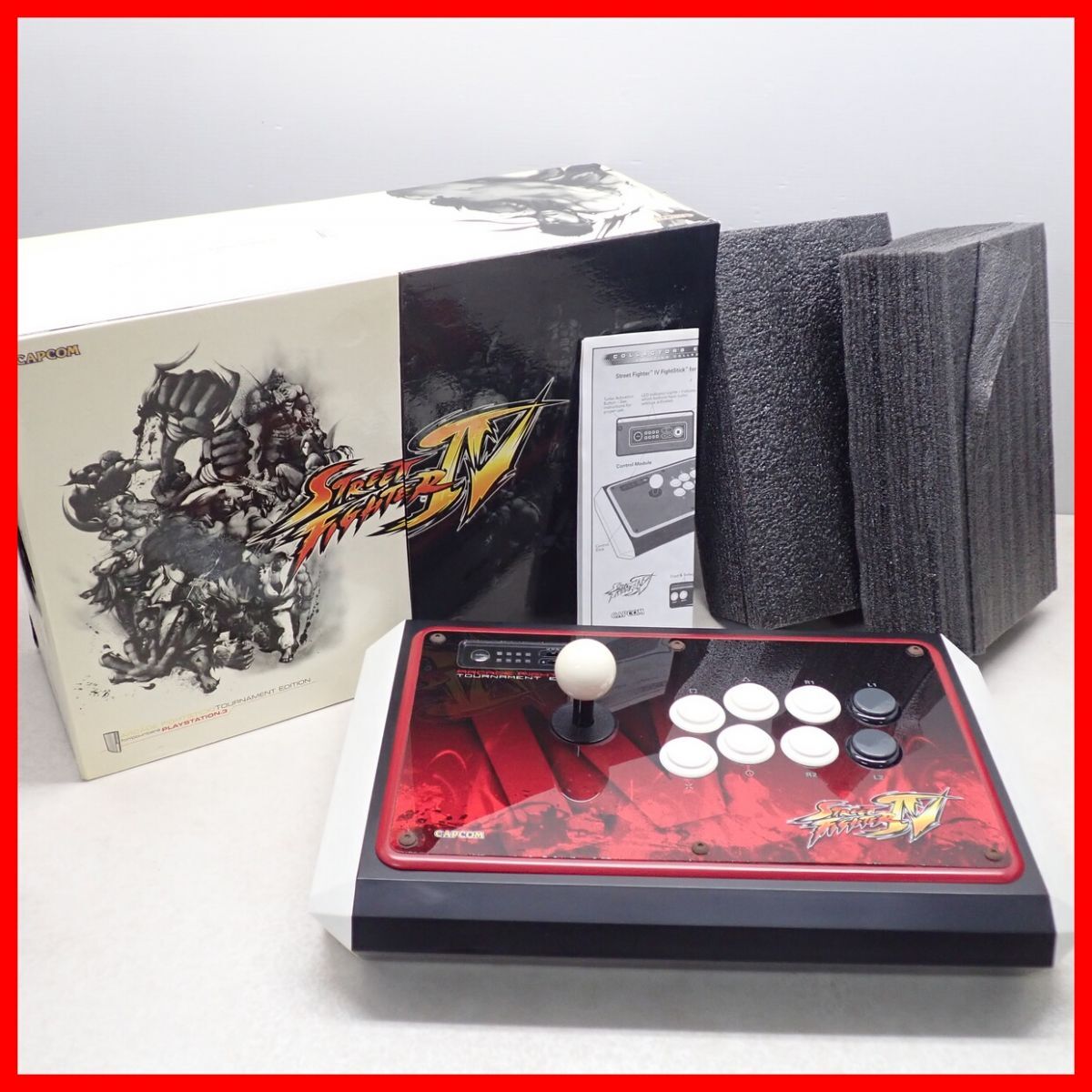 動作品 PS3 MADCATZ SF IV アーケード ファイトスティック トーナメント エディション Arcade FightStick マッドキャッツ 箱説付【20_画像1