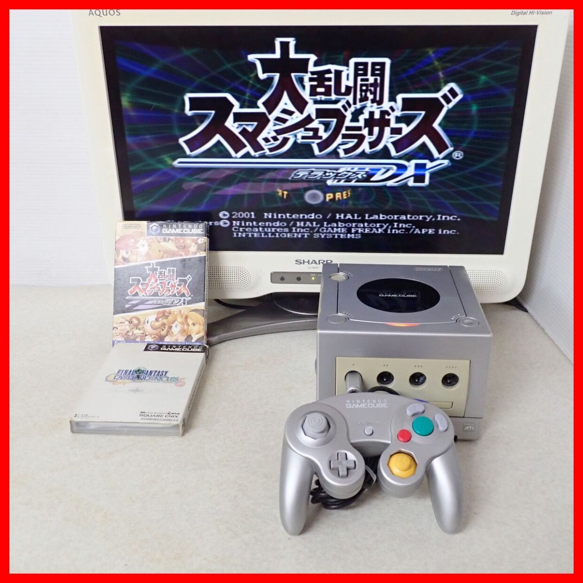 * operation goods GC Game Cube body silver + large ..s mash Brothers DX etc. soft 2 ps together set nintendo Nintendo[20