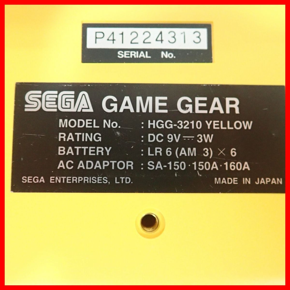 1 jpy ~ operation goods GG Game Gear body HGG-3210 YELLOW yellow Sega SEGA[10