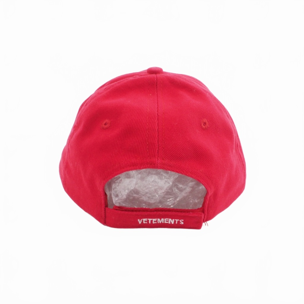 ヴェトモン ベトモン VETEMENTS Haute Couture Cap Red オートク チュール キャップ 帽子 F レッド 赤 メンズ_画像3