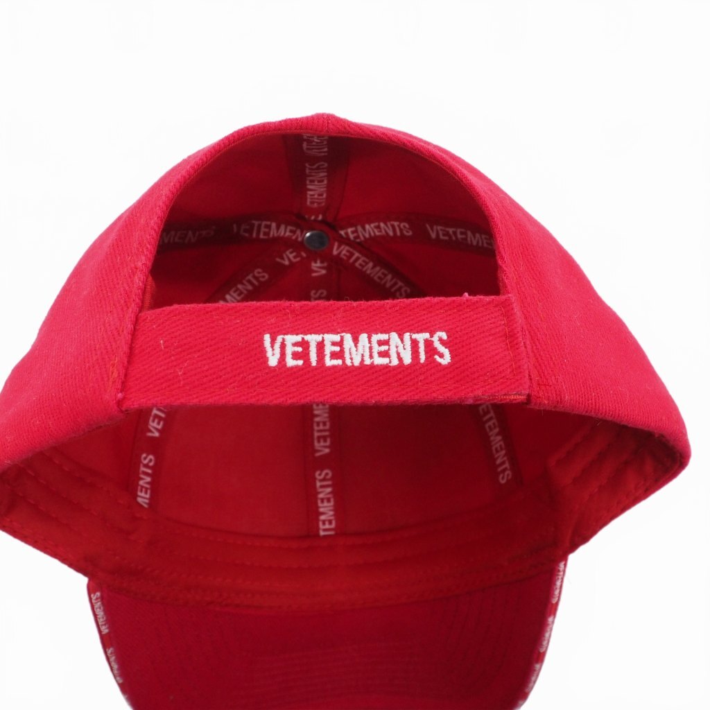 ヴェトモン ベトモン VETEMENTS Haute Couture Cap Red オートク チュール キャップ 帽子 F レッド 赤 メンズ_画像5