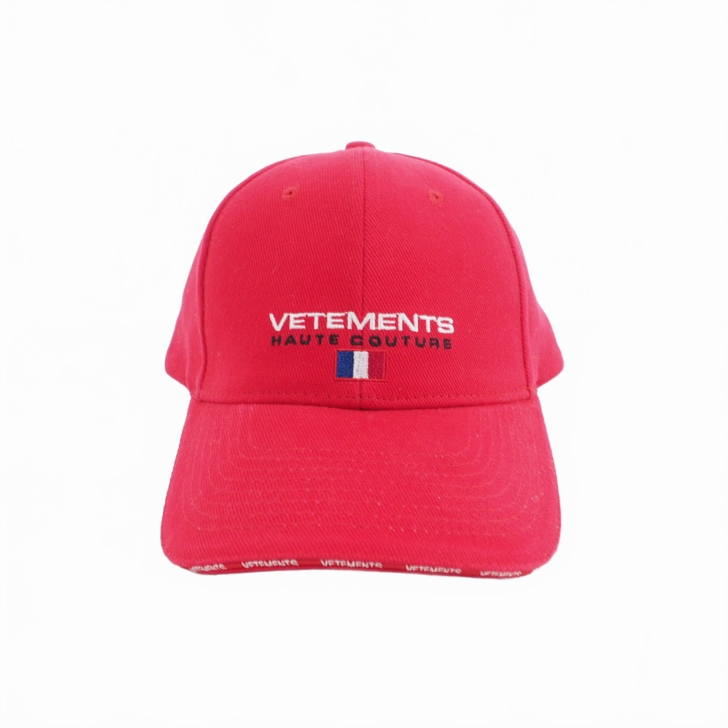 ヴェトモン ベトモン VETEMENTS Haute Couture Cap Red オートク チュール キャップ 帽子 F レッド 赤 メンズ_画像2