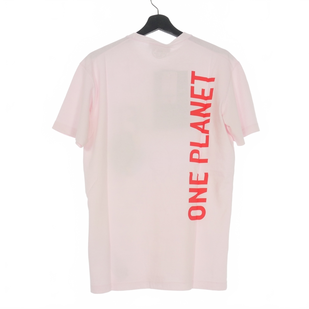 未使用品 ディースクエアード DSQUARED2 22SS ONE LIFE ONE PLANET クルーネック Tシャツ カットソー 半袖 M ピンク S78GD0056 國內(nèi)正規(guī) メ