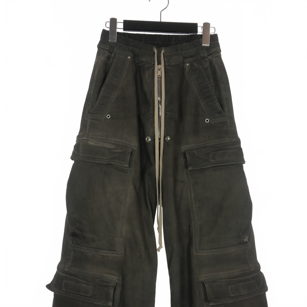 リックオウエンス Rick Owens 23SS DOUBLE CARGO JUMBO BELAS ワイドレッグ カーゴジーンズ 44 ダークダスト RR01C4308 SDK 国内正規_画像3