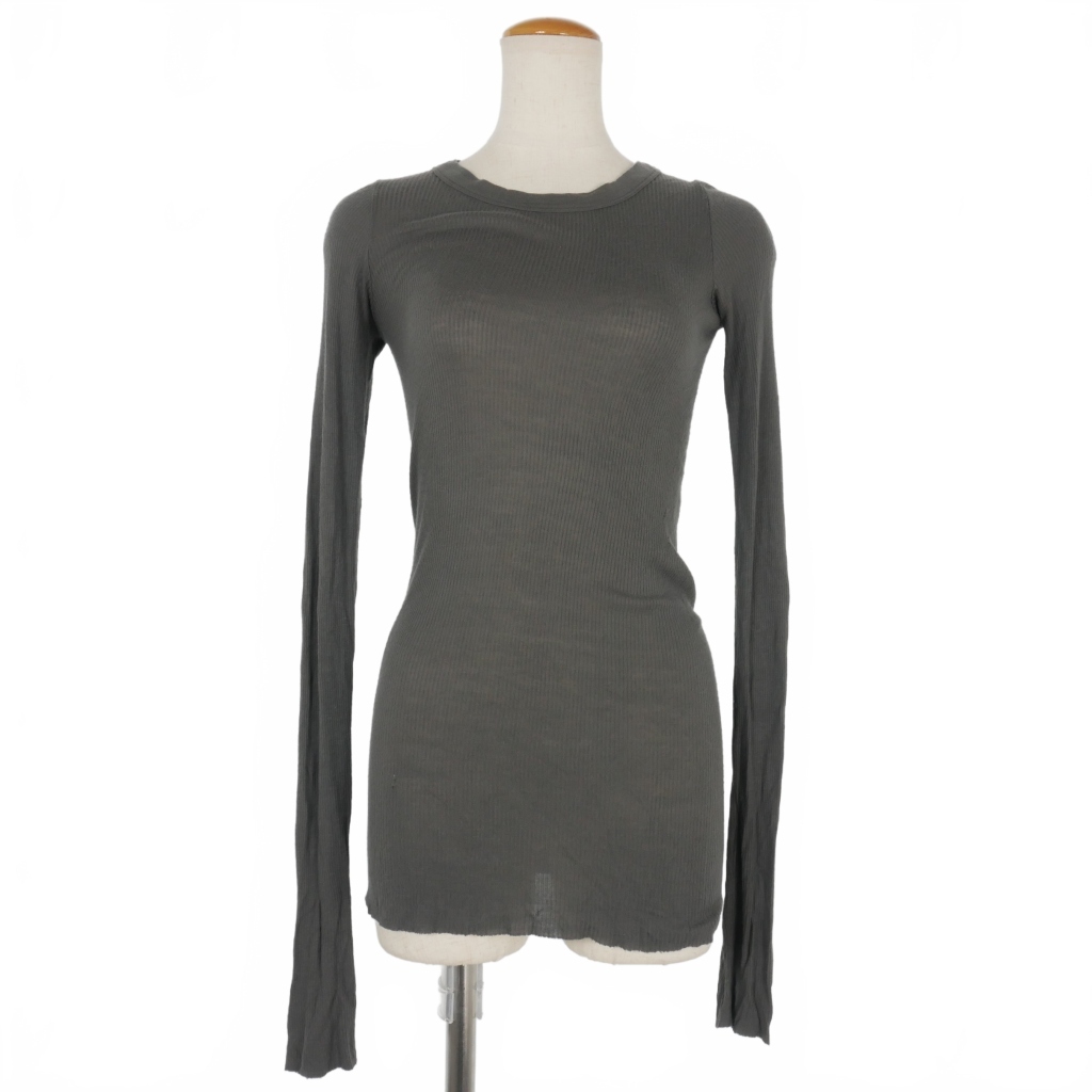  Rick Owens Rick Owens GLEAM period jersey - cut and sewn long sleeve T shirt gray lady's 
