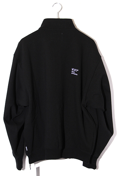 未使用品 2024SS WTAPS SIZE:4 DEPST / SWEATER / COTTON. ENVIRONMENT ハーフジップ スウェット トレーナー BLACK ブラック 241ATDT-CSM05_画像2