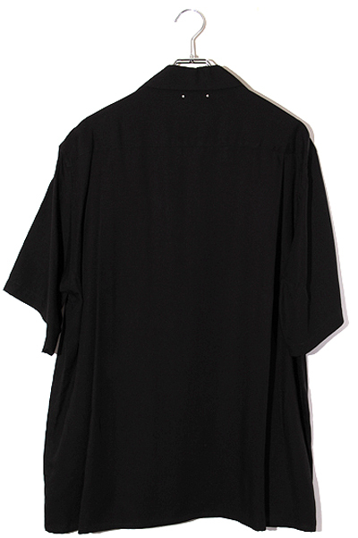 未使用品 23SS マインデニム ワコマリア SIZE:L 50s Shirt 半袖 オープンカラーシャツ BLACK ORANGE ブラック オレンジ 23MND-WM001 /● メ_画像2