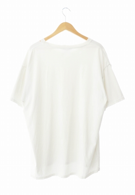 アンユーズド UNUSED 16AW DAMEGE T-SHIRT ダメージ 加工 Tシャツ 半袖 US1203 3 白 ホワイト ブランド古着ベクトル 240512 メンズ_画像2