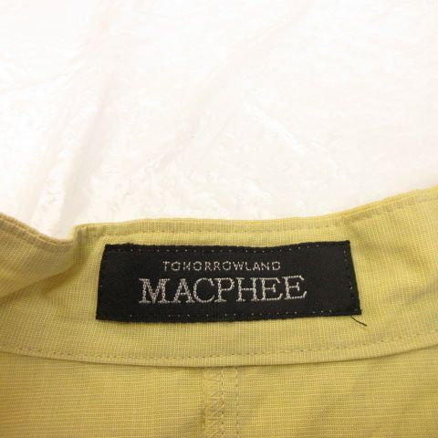 マカフィー MACPHEE トゥモローランド ノースリーブカットソー スキッパー 黄 *A991 レディース_画像3