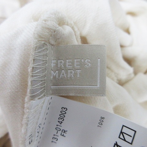 フリーズマート Free's Mart オールインワン サロペット オープンカラー 長袖 薄手 コットン 無地 FR アイボリー /BT レディース_画像7