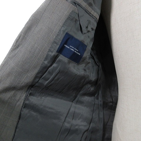  green lable lilac comb ng United Arrows suit setup top and bottom jacket tailored pants slacks gray men's 