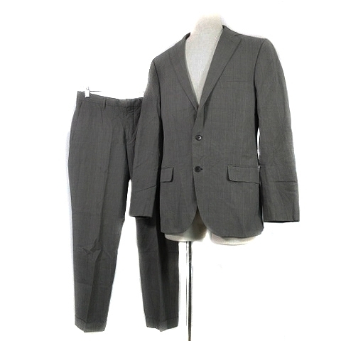  green lable lilac comb ng United Arrows suit setup top and bottom jacket tailored pants slacks gray men's 