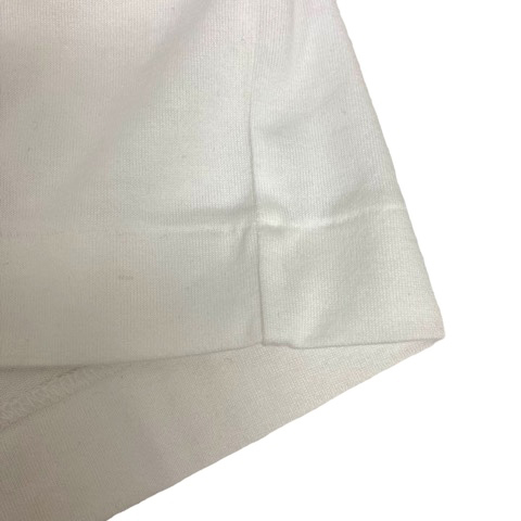 未使用品 プレイコムデギャルソン PLAY COMME des GARCONS YZ-T046 Tシャツ クルーネック コットン プリント ロゴ 半袖 S ホワイト メンズ_画像6