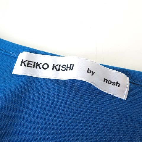  Kei kokisiKEIKO KISHI by nosh tunic One-piece no sleeve cotton M 2 turquoise blue light blue beautiful goods lady's 