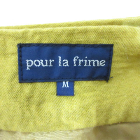  Pour La Frime pour la frime flair skirt M mustard lining attaching lady's 