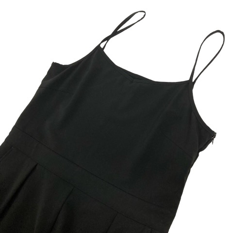  Ships SHIPS overall Cami overall all-in-one V neck tuck plain 38 black black lady's 