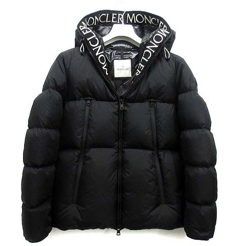 モンクレール MONCLER 2023AW モンクラー MONTCLAR ダウン ジャケット フード付 ダブルジップ ブラック 黒 3 国内正規 美品 メンズ_画像1