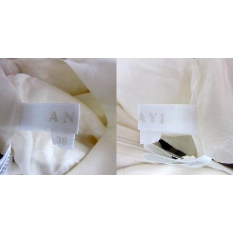  Anayi ANAYI One-piece колено длина короткий рукав раунд шея одноцветный цветочный принт гонки переключатель 38 M многоцветный "теплый" белый /YS6 женский 