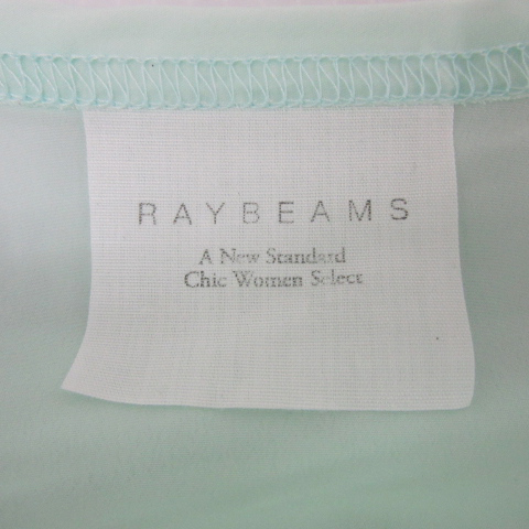  Ray Beams Ray Beams T-shirt cut and sewn short sleeves round neck plain switch thin mint green /YS7 lady's 