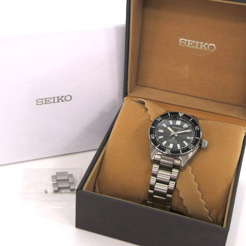 セイコー SEIKO プロスペックス SBDC101 腕時計 自動巻 デイト ステンレス 替えラバーバンド付き シルバーカラー メンズの画像6