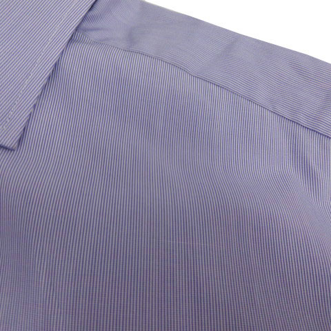 ラルフローレン パープルレーベル RALPH LAUREN PURPLE LABEL シャツ ワイシャツ SARTORIAL イタリア製 ストライプ 紫 白 15.5 170/92A_画像2