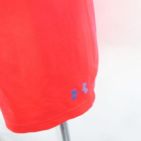 アンダーアーマー UNDER ARMOUR スポーツウェア 半袖 ポロシャツ LG ピンク系 ロゴプリント ストレッチ レディース_画像6