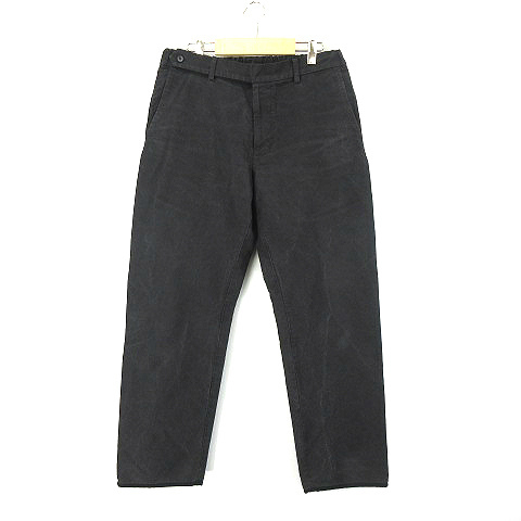 コリーナ COLINA Moleskin Wide Slacks 203PT08 ワイド スラックスパンツ 黒 ブラック L メンズ_画像1