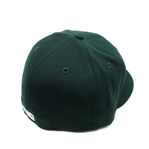ニューエラ NEW ERA 59FIFTY MLB デトロイト タイガース キャップ 帽子 ダークグリーン 緑 7 1/2 59.6cm 美品 メンズ_画像2