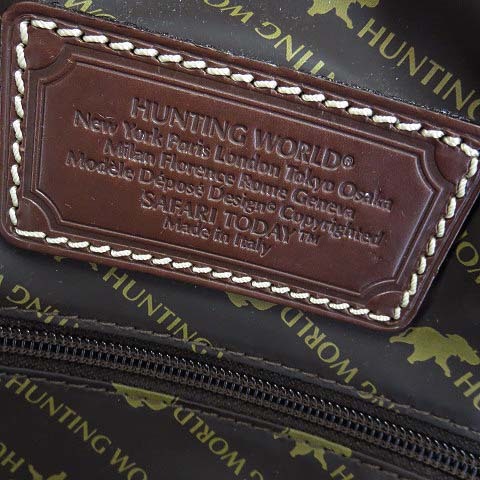 ハンティングワールド HUNTING WORLD サファリ トゥデイ リュック リュックサック バックパック キャンバス レザー 茶色 ブラウン 美品_画像6