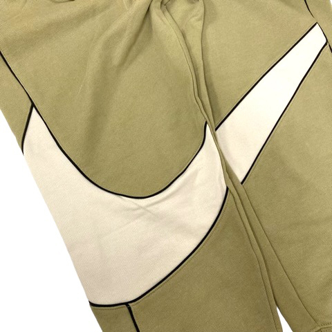 未使用品 ナイキ NIKE DX0565-276 SWOOSH FLEECE PANTS スウェットパンツ スウッシュ フリース ロゴ M 緑 カーキ オリーブ メンズ_画像7