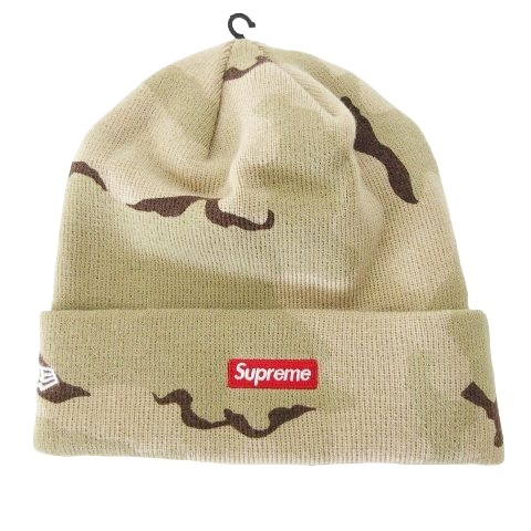 未使用品 シュプリーム SUPREME 24SS ニューエラドルビーニー New Era $ Beanie ニット帽 帽子 デザートカモ柄 SUP-SS24-129 F フリーサイ_画像1