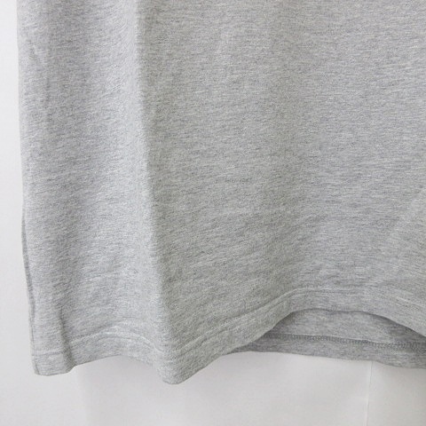 ギャップ GAP ユニクロ UNIQLO Tシャツ パンツ 2枚セット 半袖 Vネック ロング丈 ストレッチ グレー 緑 グリーン L_画像6