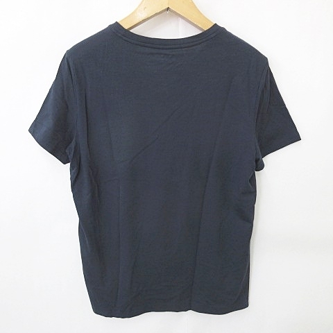 バナナリパブリック BANANA REPUBLIC Tシャツ カットソー 半袖 丸首 ロゴ 綿 紺 ネイビー XL メンズ_画像2