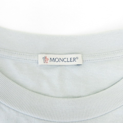 モンクレール MONCLER 美品 22SS 1952 × OLIVE OYL コラボ Tシャツ カットソー 青系 水色 ブルー XS レディース_画像5